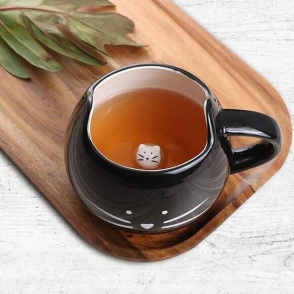 Cute Peekabo Kitty Cat 12oz Coffee Tea Mug NWT - Picture 3 of 4